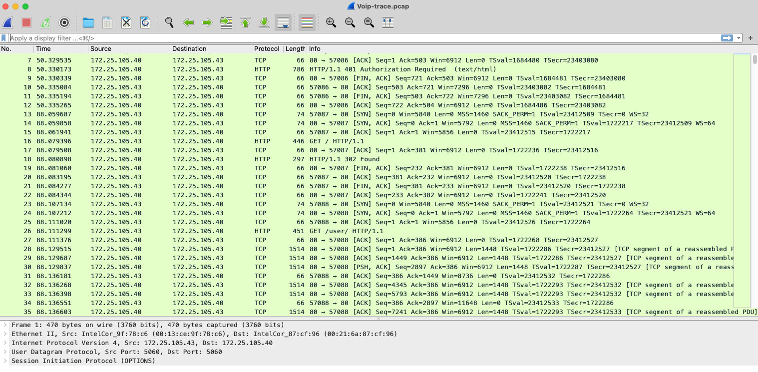 wireshark pcap analysis